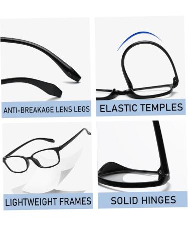 Blue Light Blocking Glasses TR90 Clear Glasses Anti Blue Light Lightweight Blue Light Glasses Mens Anti Glare Computer Glasses for ReadingTV Phones - Buy Online on GoSupps.com