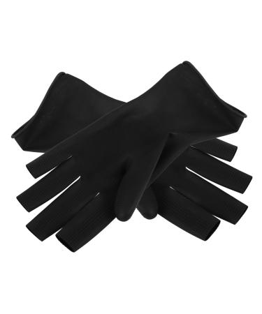 Mikinona 1 Pair Waterproof Gloves Hair Styling Accessories Gloves for Hair Dye Accessories for Salon Hair Styling Gloves Hair Color Accessories Dyeing Gloves Hair Washing Hair Salon Rubber 24.50X13.00X0.10CM