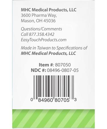 Easy Touch Glucose Test Strip - 50ct: Accurate Blood Sugar Testing Strips - Buy Online on GoSupps.com