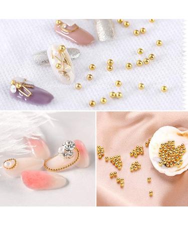 3D Mixed Nail Art Steel Studs Mini Metal Caviar Beads - Gold, Silver, Rose Gold - DIY Manicure Decorations - Buy Online on GoSupps.com