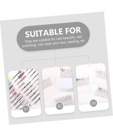 minkissy 3 Sets Nail Polisher Nail Drills for Acrylic Nails Professional Manicure Nail Drill Bits Power Tools Manicure Trimming Polishing Heads Efficient Alloy Tungsten Steel Tapa - Buy Online on GoSupps.com