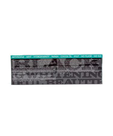 Dr. Bauer's Black Mint Whitening Toothpaste 75ml - Activated Carbon Fluoride-Free Coconut Oil & Papain - 3-Pack for Healthy Smiles - Buy Online on GoSupps.com