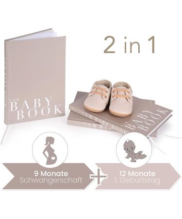Pregnancy & Baby Diary 2-in-1 | Designer Hardcover Journal for Boys & Girls - Perfect Gift for Expecting Moms & Newborns | 14Hubat  - Buy Online on GoSupps.com