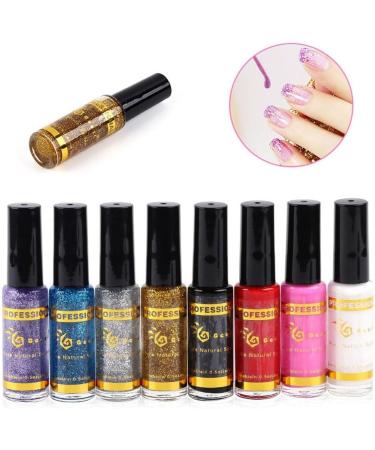 1Bottle Nail Gel Polish Brush Pen Nude Glitter UV LED Soak Off Gel Varnish Semi Permanent Paint Line Salon Lacquer Decoration R4 - (Color: 13) - Buy Online on GoSupps.com