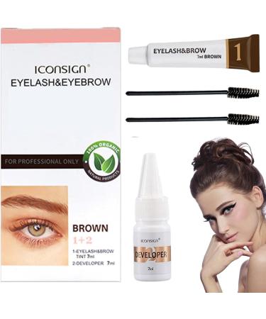Semi-Permanent Eyebrow Dye Semi-Permanent Eyebrow Coloring Kit Long Stay Instant Drying Waterproof Professional Eyebrow Gel for Salon Home Use Aviere - Buy Online on GoSupps.com