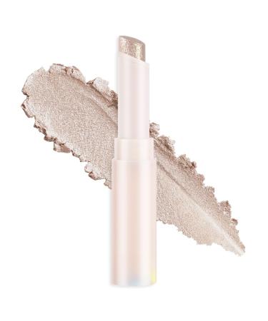 BUTBU Starlit Silver Crystal Gel Eyeshadow Stick with Creamy Texture Long-Lasting Eyeshadow Easy to Blend