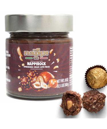 Buy Nocciola Crunchy Hazelnut Chocolate Spread - 8.5 oz | Creamy Italian Chocolate Butter | Nappirock - International Shipping Available - Buy Online on GoSupps.com