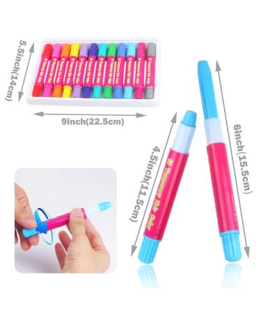 Hair Chalk 12 Colorful Pens - Easy Wash Out Metallic Glitter for All Hair Colors | Perfect Birthday & Party Gifts for Girls | DIY Cosplay & Christmas Fun - Buy Online on GoSupps.com