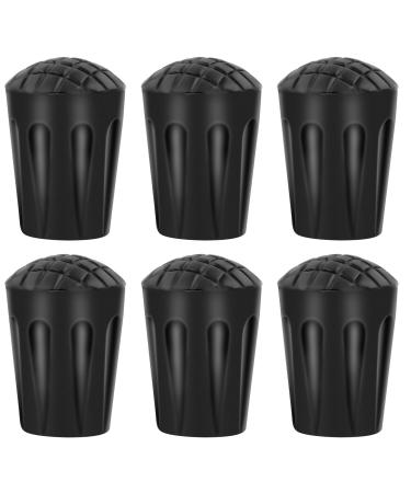6 pieces of rubber buffers for hiking sticks crutch capsule slipproof ledge rubber tips Nordic walking sticks rubber buffer rubber tips for hiking sticks replacement rubber buffer