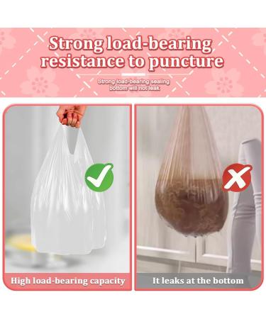 AOSULI 3-5l Compost Garbage Bags Handle Biodegradable Small Trash Bags Clear Plastic 1.2gal Waste Bags 108 Counts Recycling Strong White Rubbish Bags for Bathroom Office Handle-5l - Buy Online on GoSupps.com