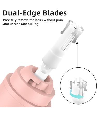 Buy Smity Professional Ear and Nose Hair Trimmer | Painless Eyebrow Trimmer for Men & Women | Battery-Operated | Dual-Edge Blades | LED Light | Rose - Buy Online on GoSupps.com
