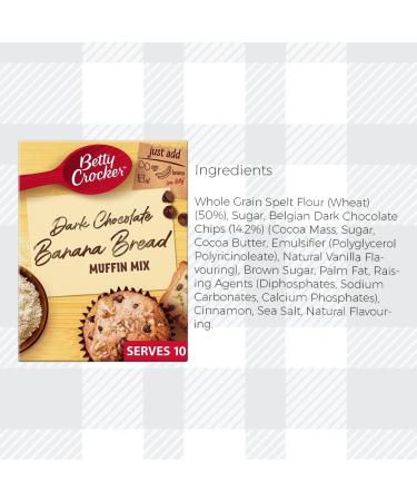 AETN Creations Betty Crocker Baking Bundle Trio Muffin Mix in Chocolate Chunk Banana Bread and Blueberry with AETN Homemade with Love Wooden Mixing Spoon - Buy Online on GoSupps.com