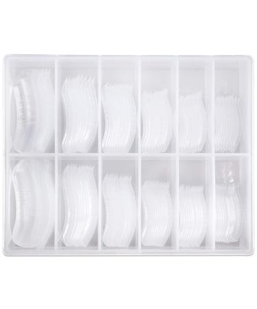 Beauticom USA Dual Nail Form Set Box | Frosted & Clear False Nail Forms for Salons & DIY Manicure - Buy Online on GoSupps.com