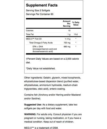 Swanson High Concentrate Omega-3 Softgels - 120 Mini Softgels for Heart Health - Buy Online on GoSupps.com