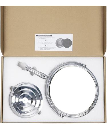 NAYSAYE 8 Inch Magnifying Makeup Mirror | Double Sided Swivel with 1X 5X Magnification | Portable Travel Vanity Mirror - Buy Online on GoSupps.com