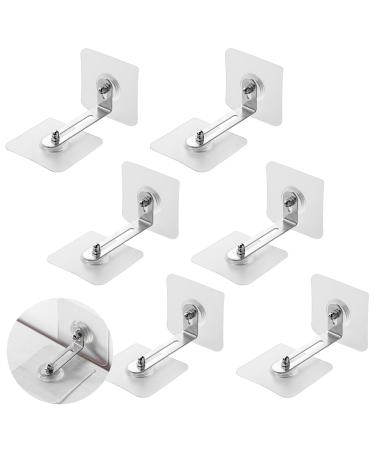 6 pieces of furniture tilt protection set wall anchor without drilling simply self -adhesive removable furniture anchor effective tilt protection for babies and toddlers furniture anchor for secure attachment of furniture
