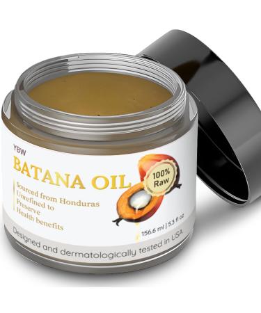 Dr. Sebi 100% Natural Unrefined and Organic Batana Oil from Honduras for Hair Growth - Enhances Hair Thickness Prevents Loss for Men & Women