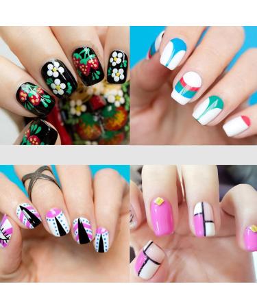 Nails Gel Set 12 Color Nail Painting Gel Nail Art Accessories DIY Professional Nail Paint Color Gel Polish Nail Art (Black) - Buy Online on GoSupps.com