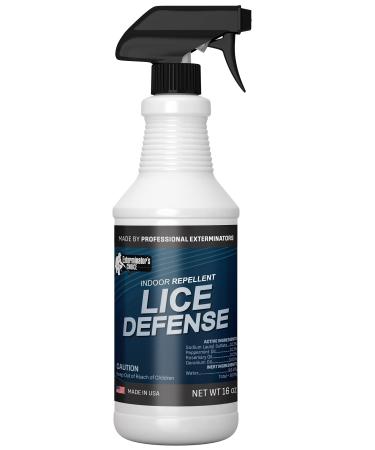 Exterminators Choice Lice Defense | Lice Repellent Spray | 16 Ounce | Lice Treatment for Bedding, Carpet, Furniture and Backpacks 1 Count (Pack of 1)