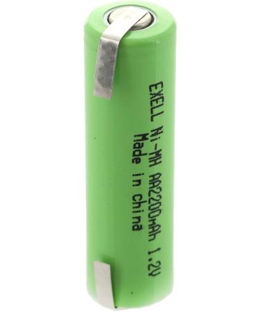Exell 2-Pack 1.2V AA 2200mAh NiMH Rechargeable Batteries - High Power for Telecom UPS & Smart Grid Use - Buy Online on GoSupps.com