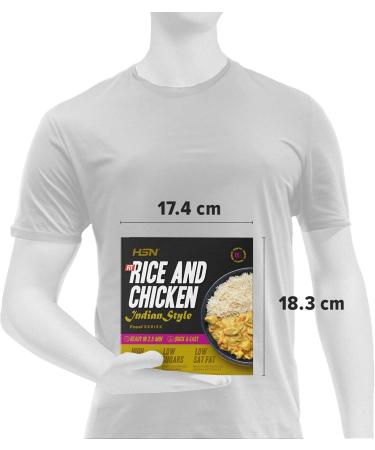 HSN Hindu Style Chicken Rice Prepared Dish | 420 Grams | Ready to Heat & Take | High Protein Low Calorie | Healthy & Rich Foods - Buy Online on GoSupps.com