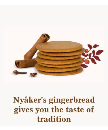 Nykers Nyakers Pepparkakor Swedish Original Ginger Snaps Cookies - Vegan Dairy-Free Snacks - Gourmet Food Gift Set - 300g 2pk - Red - Buy Online on GoSupps.com