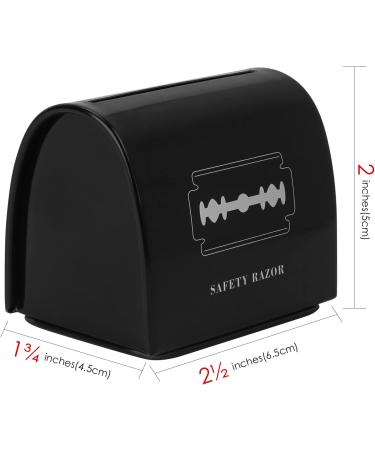 Linkida 4er-Pack Razorbing Bank | Safe Metal Razor Drainage Case for Used Waste Storage (Black) - International Shipping Available - Buy Online on GoSupps.com