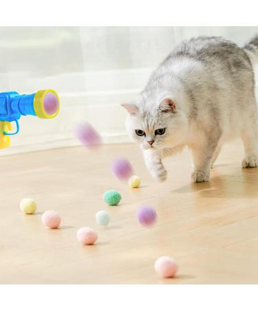 Jasminum 50-Piece Interactive Cat Toys Set | Noiseless Colorful Balls & Cat Toy Thrower for Indoor Cats - Buy Online on GoSupps.com
