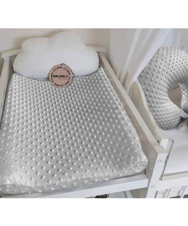 Owlowla Soft Minky Dots Changing Pad Cover for Baby Boy and Girl - Khaki - Buy Online on GoSupps.com