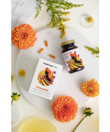 Kurkuma Capsules with Piperine - High Dose Curcuma Extract for Immune Support - Vegan Nutritional Supplement - 60 Pieces - Health Labs Care - Buy Online on GoSupps.com