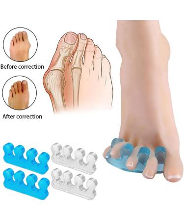 JOCXZI Pack of 4 Toe Separators - Nail Polish Nail Polish Toe Separator Toe Separator Women's Silicone Finger Separator for Overlapping Toes Bunions Hammer Toes Foot Pain Relief - Buy Online on GoSupps.com