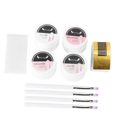 Ipetboom 1 Set Manicure Extension Set Acrylic Forms Kit De Manicura Nail Art Tips Manicure Brush Extension Brush Lengthening Nail Tape Extension Nail Plate Major Extend Abs