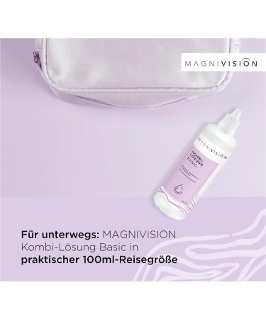 Magnivision Kombs Solution BASIC 100ml - Travel Size Commode Solution for Soft Contact Lenses Borate-Free & Made in Europe - Optimal Cleaning & Storage - Buy Online on GoSupps.com