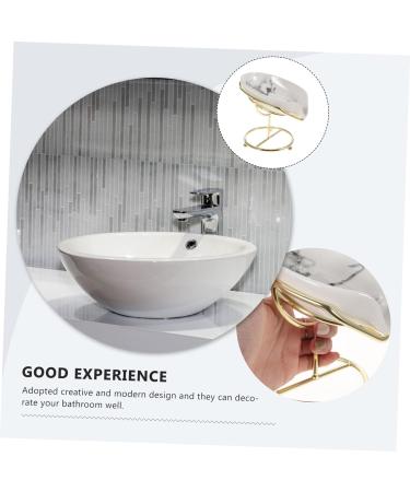 Amosfun 4pcs Wrought Iron Soap Holder Bar Soap Draining Holder Soap Bar Container Bar Soap Draining Dish Soap Storage Dish Leaf Shaped Soap Holder Laundry Soap Storage Rack Ceramics - Buy Online on GoSupps.com