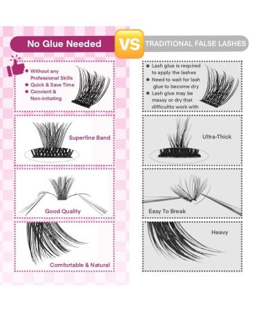 Self Adhesive Lash Clusters Kit - Press-on Lashes 10-16MM No Glue Reusable Fuss-Free Individual Lash Extensions (36PCS) - A01 - Buy Online on GoSupps.com