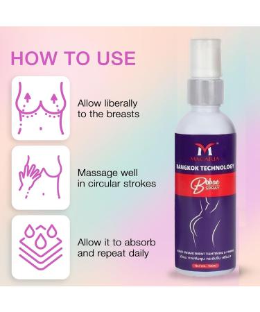 Bobae Brazilian Breast Massage Spray Oil Gel Enhancement Breasts Plump Rich Breasts Care Firming - Buy Online on GoSupps.com