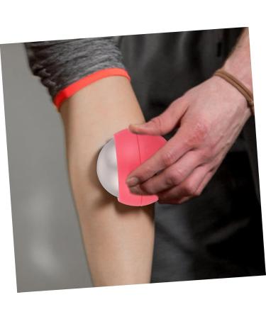 Tovinanna 3-in-1 Hand Massage Ball & Ice Roller - Yoga Tools for Muscle Relief | Hot & Cold Stainless Steel Fitness Device in Pink - Buy Online on GoSupps.com