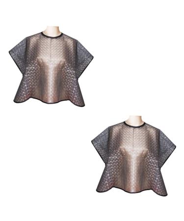 FOMIYES 2pcs shampoo for colored hair disposable aprons hair color shampoo hair stylist smock short hair 77*80cmx2pcs