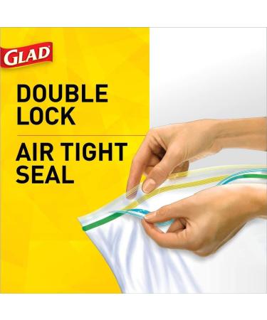 Glad Quart Zipper Food Storage Bags, 200 Count - Pack of 4 | Clear Plastic Bags for Trash & Food Storage (79106) - Buy Online on GoSupps.com