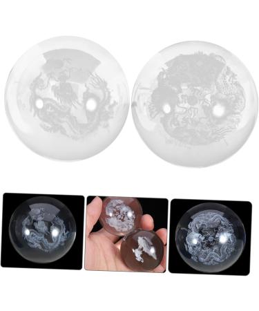 Goohochy 2-Piece Healthy Glass Massage Balls for Hand Training & Pain Relief - International Shipping Available - Buy Online on GoSupps.com