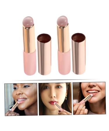 4pcs Lip Brush Set | Makeup Lip Applicator for Lip Balm & Lipstick - Pink with Cover | Ideal Women Makeup Tools - Buy Online on GoSupps.com