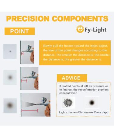 Fy-Light Airbrush Kit with Compressor for Makeup, Tattoos, and Cake Decorating - Black - Buy Online on GoSupps.com
