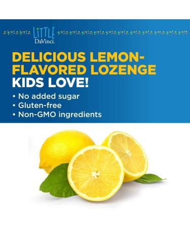 Little DaVinci Immuni-Z Natural Lemon Lozenges - 60 Count | Immune Support Supplement - Buy Online on GoSupps.com