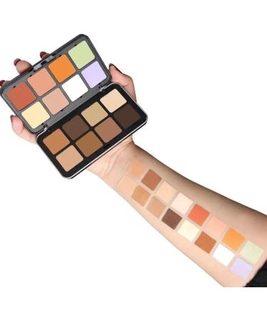 16 Colors Concealer Makeup Palette - Professional Full Coverage Makeup Palette - Contouring Foundation - Correcting and Concealing Blemishes Redness - Buy Online on GoSupps.com