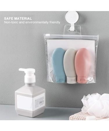 Silicone Base Travel Bottles Set - 3 PCS Leakproof Empty Shampoo & Lotion Containers for Trips & Home Use - Buy Online on GoSupps.com