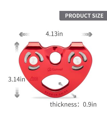 CAMNAL Zipline Trolley Kit with 25kN Carabiner | Dual Speed Trolley for Rock Climbing & Rescue | Red Climbing Pulley - Buy Online on GoSupps.com