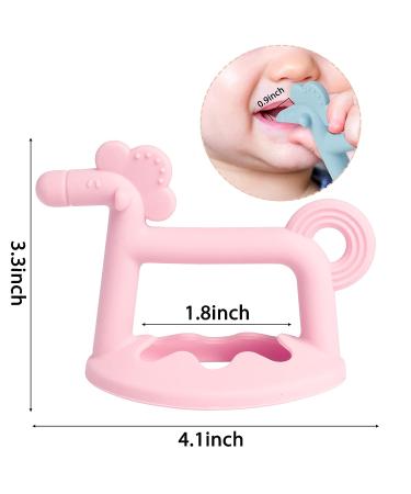 R HORSE 3Pcs Baby Wrist Teether Toys | Silicone Teething Bracelet for Infants & Toddlers | Anti-Dropping & Soothing Hand Pacifier | Baby Shower & Birthday Gifts - Buy Online on GoSupps.com