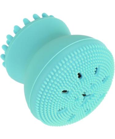 Silicone Facial Cleansing Brush Waterproof Face Scrubber Exfoliator Pore Cleanser Brush for Deep Cleansing Blackhead Removal Suitable All Skin Types(green) - Buy Online on GoSupps.com