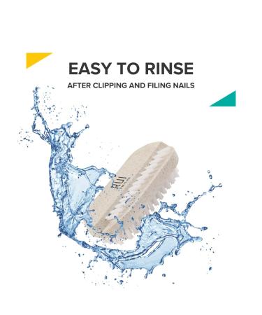 Rui Smith's CarbonConscious Nail Cleaning Brush - Eco-Friendly Bioplastic with 2-Page Bristles for Manicure & Pedicure Care - Buy Online on GoSupps.com