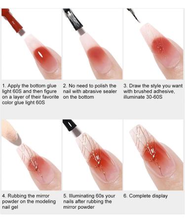 Modeling Nail Gel Transparent Soft Solid Nail Polish Long Lasting Gel for Manicure Light Treatment - Buy Online on GoSupps.com